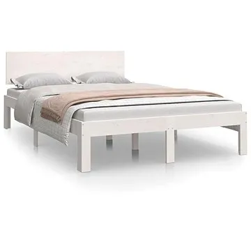 Rám postele bílý masivní dřevo 120 × 190 cm Small Double, 810466 (810466)