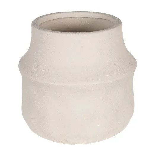 Béžový antik obal na květináč Lora L - Ø17*16 cm Clayre & Eef