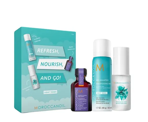 Moroccanoil Dárková sada Refresh, Nourish and Go - Light Tones
