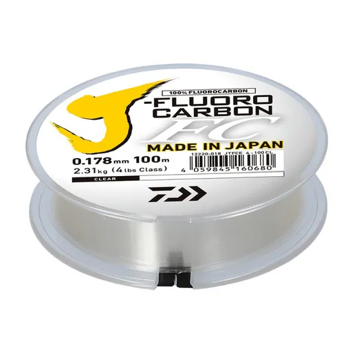 Daiwa vlasec j fluorocarbon leader 100 m - 0,178 mm 2,3 kg
