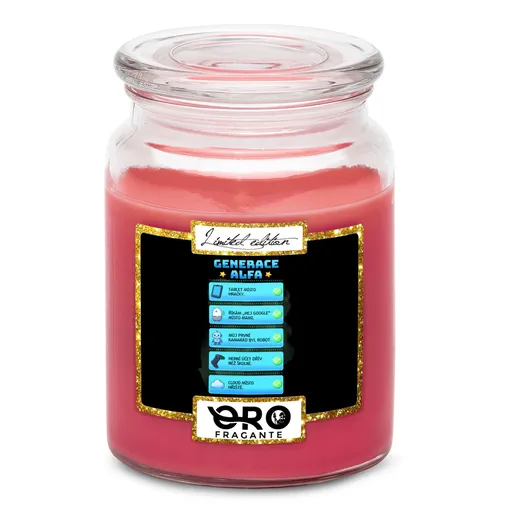 Svíčka Generace Alfa – nastavení (Vůně svíčky: Višně v čokoládě)