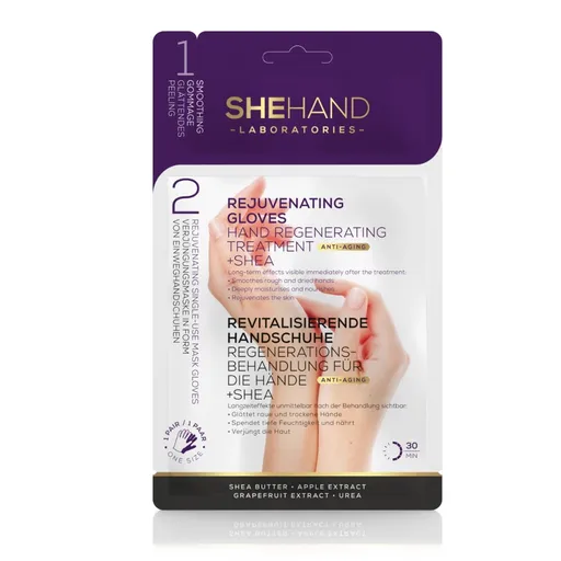 SheCosmetics Omlazující rukavice s bambuckým máslem 1 pár