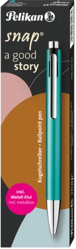 Pero kuličkové K10 zelené Snap Metalic