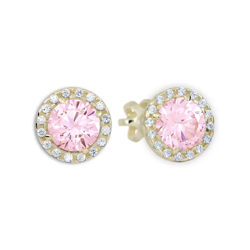 Soliter Úchvatné náušnice ze žlutého zlata se zirkony 239 001 00957 0000400