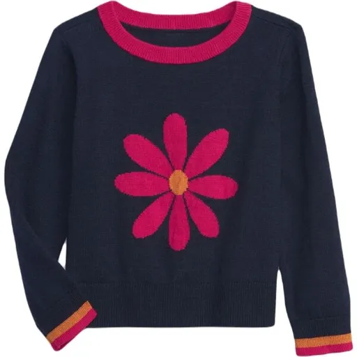 GAP V-OC DAISY Dívčí svetr, tmavě modrá, velikost 2Y