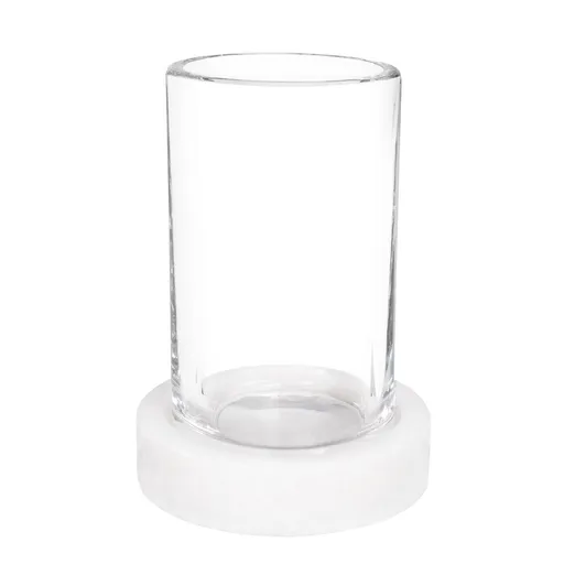 AWD Interior Sklenka na zubní kartáček Q-BATH bílý mramor 1530