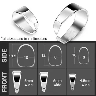 Ocelový náhradní háček - Rozměr: 10 mm x 13,5 mm