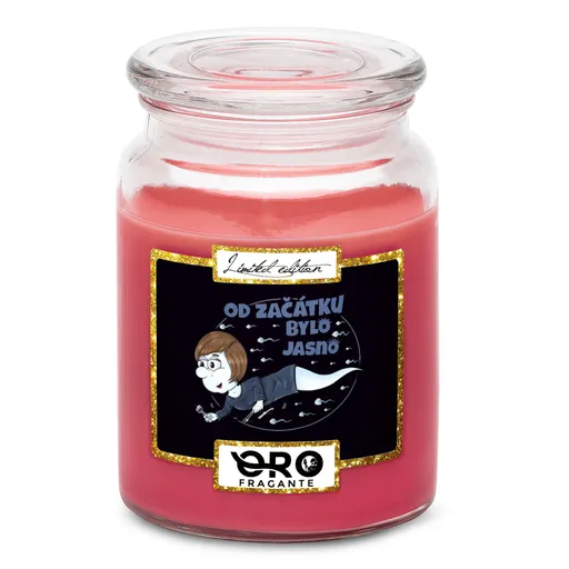 Svíčka Řasařská spermie (Vůně svíčky: Višně v čokoládě)