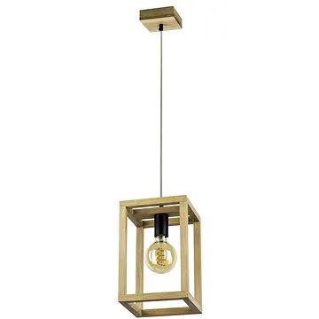 Lustr na lanku KAGO 1xE27/60W/230V matný dub (113356)