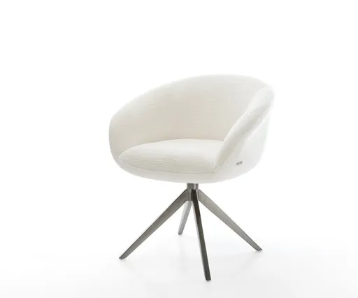 Jídelní židle Vinka-Flex s područkami bouclé měkký béžová