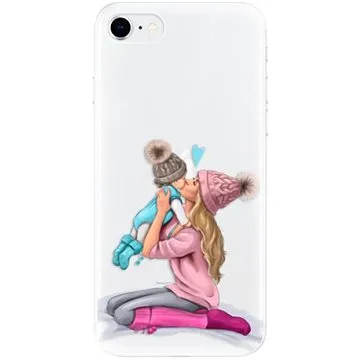 iSaprio Kissing Mom - Blond and Boy pro iPhone SE 2020 (kmbloboy-TPU2_iSE2020)