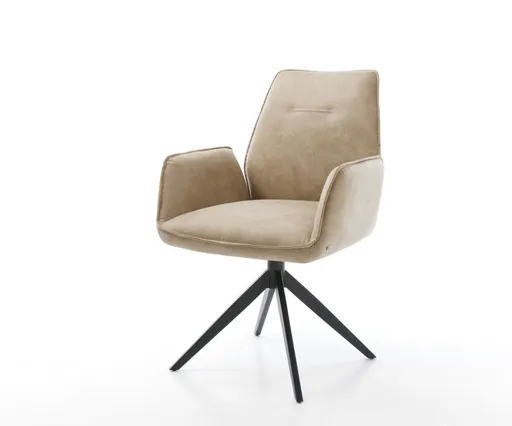 Jídelní židle Zoa-Flex béžová vintage křížová podnož široká