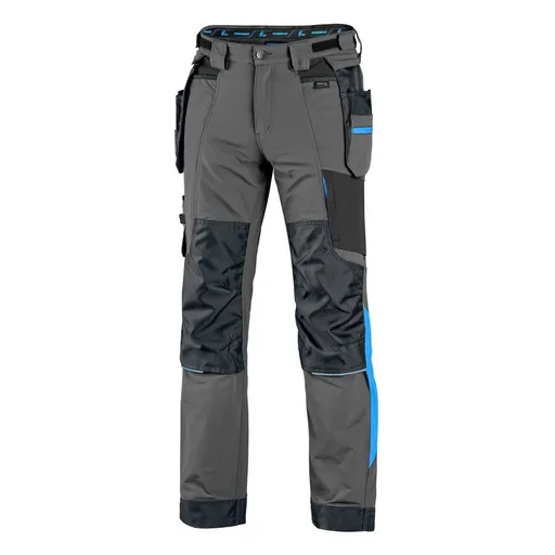 Canis (CXS) Pracovní kalhoty CXS NAOS - Šedá / černá / modrá | 52