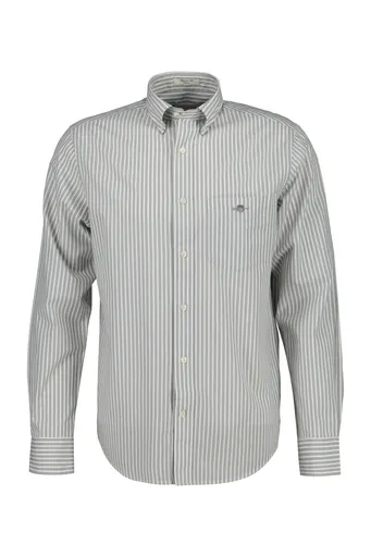 KOŠILE GANT REG CLASSIC POPLIN STRIPE SHIRT LIGHT PUTTY
