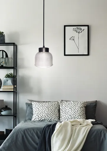 Skleněná závěsná lampa 15cm Liverpool Ledea