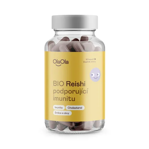OlaOla BIO Reishi podporující imunitu 90 kapslí