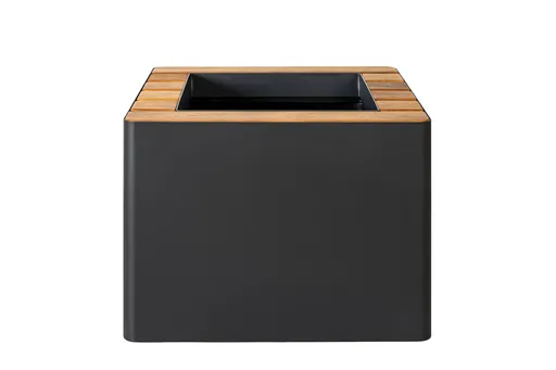 Samozavlažovací květináč WOODGREEN, více variant - Hobby Flower Barva: černá/přírodní dřevo