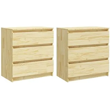 SHUMEE Noční stolky 2 ks 60 × 36 × 64 cm masivní borovice, 3093547 (3093547)