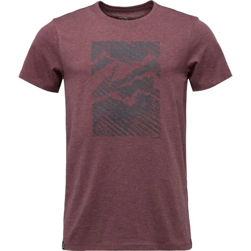 LOAP BEMI Pánské tričko, vínová, velikost