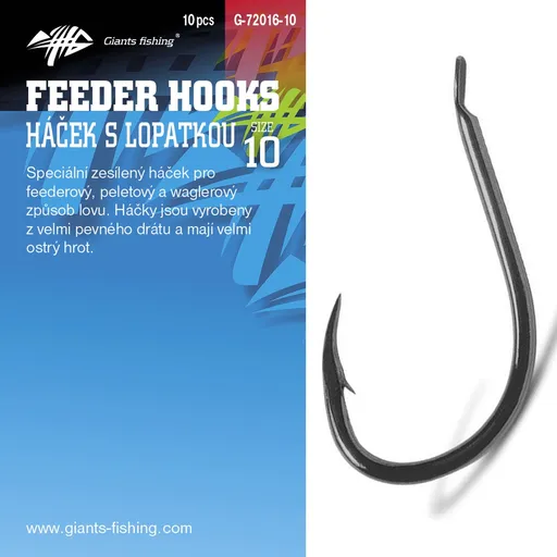 Giants fishing háček s lopatkou feeder 10 ks - velikost 14