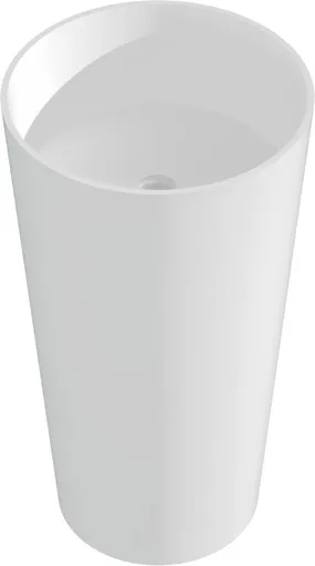 MEXEN Onyx-01 Volně stojící umyvadlo z litého mramoru 45 x 45, bílá mat 26524500