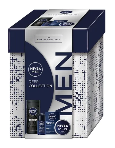 Nivea Men Box Deep Collection 2024 dárková sada pro muže 4 ks