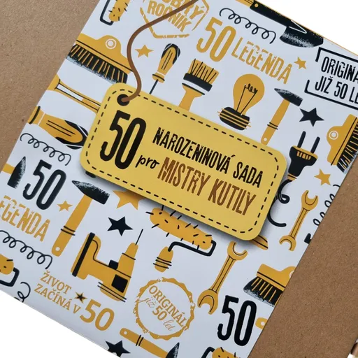 Dárková sada k 50. narozeninám pro mistra kutila, XL
