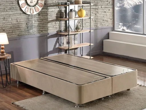 Rám dvoulůžkové postele Ela Double - Light Brown (140 x 190)