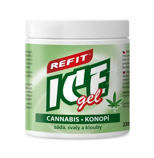 Refit Ice Masážní gel s konopím 230 ml