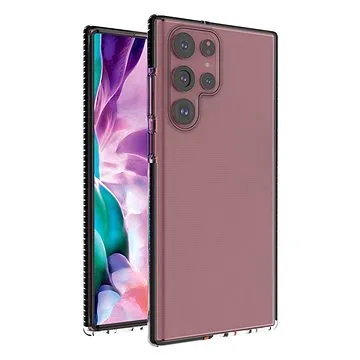 Spring Case silikonový kryt na Samsung Galaxy S22 Ultra, černý (HUR244142)