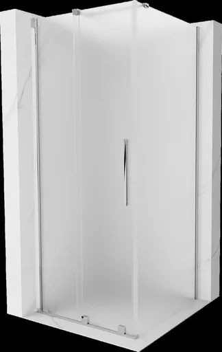 MEXEN/S Velar sprchový kout, posuvné dveře 100 x 100, dekor, chrom 871-100-100-31-01