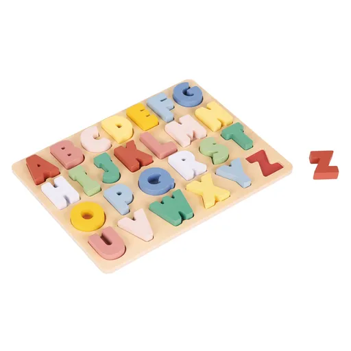 New Classic Toys Vkládací dřevěné puzzle - barevná abeceda
