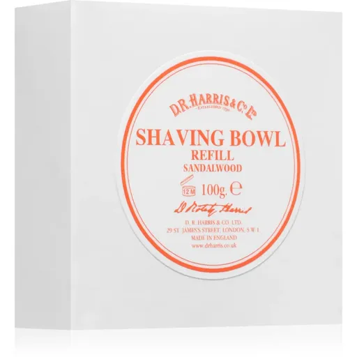 D.R. Harris Shawing Bowl Refill mýdlo na holení – náhradní náplň Sandalwood 100 g