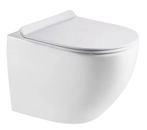 OLSEN SPA Závěsné WC ARCO LONGER RIMLESS se SLIM sedátkem Soft-close OLKLT067ER