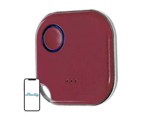 Smart tlačítko SHELLY BLU Button 1 Red Bluetooth