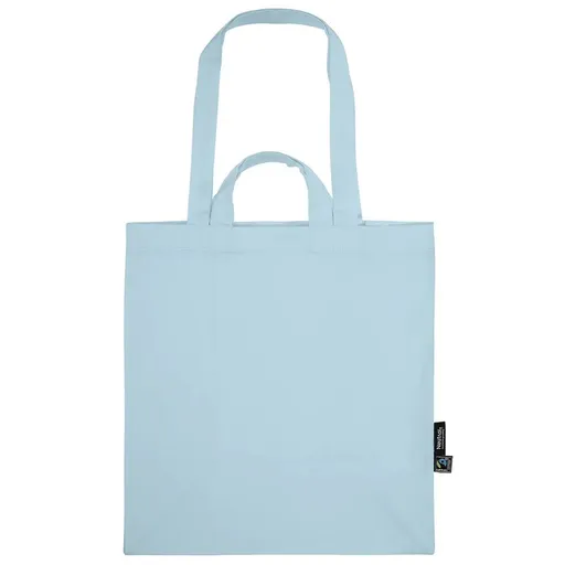 Neutral Nákupní taška se 4 uchy z organické Fairtrade bavlny - Světle modrá