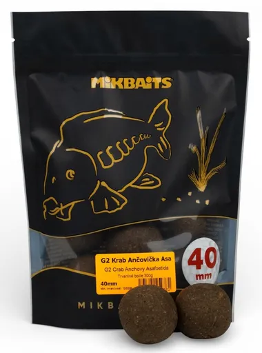 Mikbaits boilies gangster g2 krab ančovička asa - 300 g 40 mm