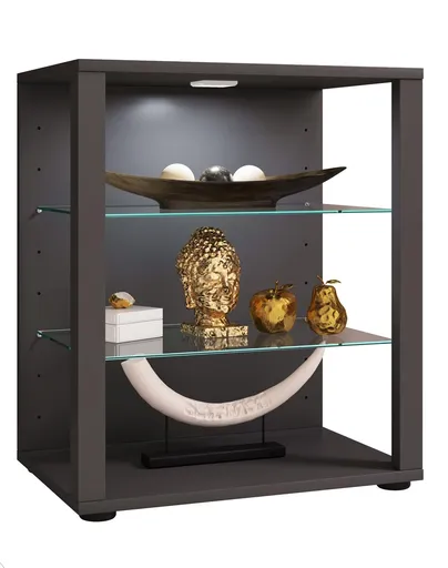 VCM Vitrína Glasol S, antracitová