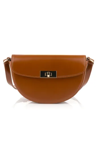 CROSSBODY GANT LEATHER SHOULDER BAG COGNAC