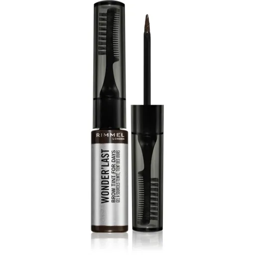 Rimmel Wonder'Last semipermanentní gelová barva na obočí odstín 004 Soft Brown 4.5 ml