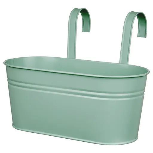 ZINC Truhlík k zavěšení 33 cm - sv. zelená