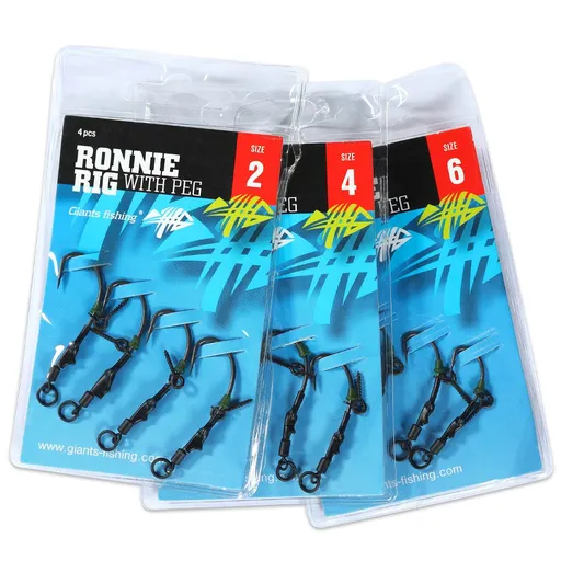 Giants Fishing Kaprový návazec Ronnie Rig with Peg 4ks,Giants Fishing Kaprový návazec Ronnie Rig with Peg 4ks