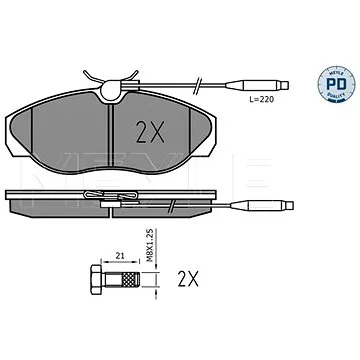 MEYLE Brzdové destičky (0252179719/PD)