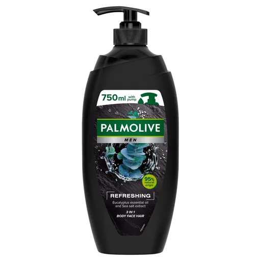 Palmolive For Men Refreshing sprchový gel pro muže 3v1 pumpa 750 ml