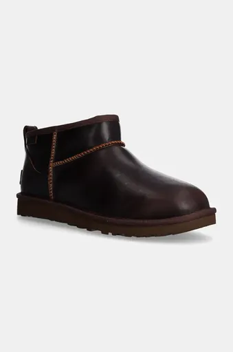 Kožené sněhule UGG Classic Ultra Mini Lthr Regen
