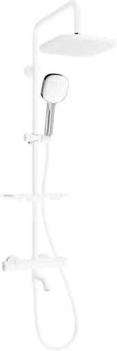 MEXEN/S KT33-VANOVÁ SOUPRAVA S TERMOSTATICKOU BATERIÍ-SPRCHA, CHROM/ BÍLÁ 779003393-21