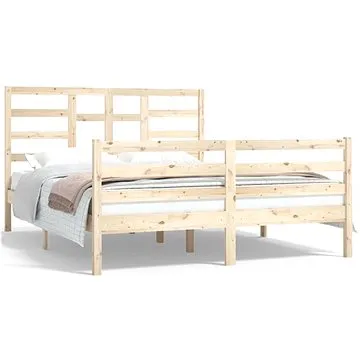 Rám postele masivní dřevo 150 × 200 cm King Size, 3105865 (3105865)