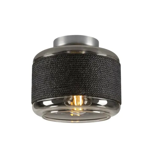 BIG WHITE (SLV) PANTILO ROPE 19 nástěnné a stropní přisazené svítidlo, cylindrické, 1x max. 15 W E27, stříbrná 1007593