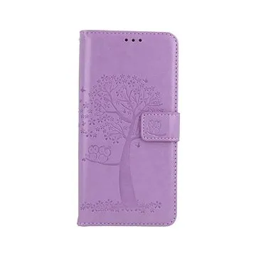 TopQ Xiaomi Redmi 10 knížkové Světle fialový strom sovičky 67700 (Sun-67700)