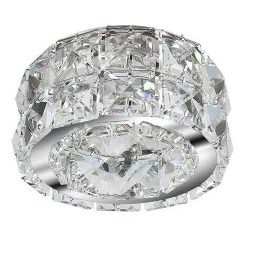 Stropní zápustné bodové svítidlo AZzardo Ester 2 chrome AZ1451 GU10 1x50W IP20 10cm chromové